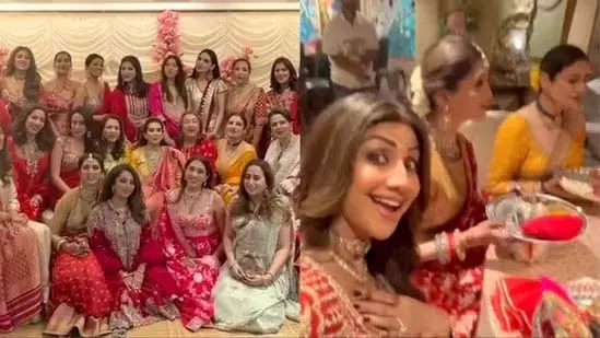 Shilpa Shetty, मीरा राजपूत, रवीना टंडन ने सुनीता कपूर के घर पर मनाया करवा चौथ Shilpa Shetty, मीरा राजपूत, रवीना टंडन ने सुनीता कपूर के घर पर मनाया करवा चौथ