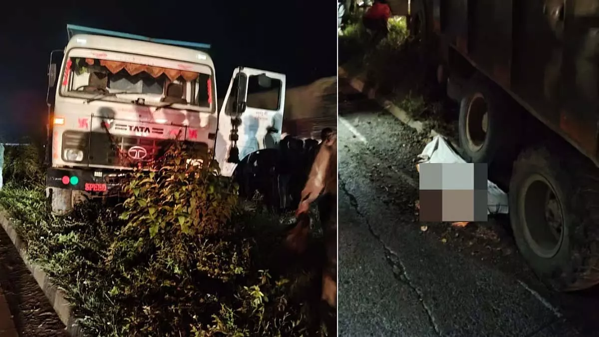 MP : जबलपुर में तेज रफ्तार डंपर ने मोटरसाइकिल को टक्कर मारी MP : जबलपुर में तेज रफ्तार डंपर ने मोटरसाइकिल को टक्कर मारी