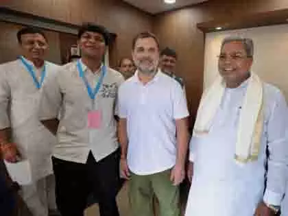 Karnataka के मुख्यमंत्री के पोते ने राहुल गांधी के साथ तस्वीरें साझा कीं Karnataka के मुख्यमंत्री के पोते ने राहुल गांधी के साथ तस्वीरें साझा कीं