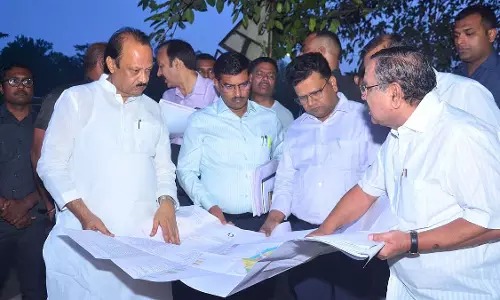 Maharashtra : अजित पवार ने पुणे में वारजे, कात्रज, धायरी और शिवणे में निरीक्षण किया