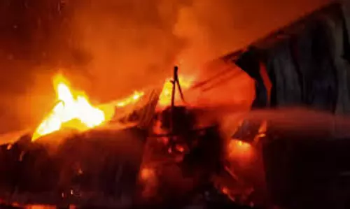 Yamunanagar: प्लाईवुड यूनिट में आग, फैक्ट्री का हिस्सा जलकर राख