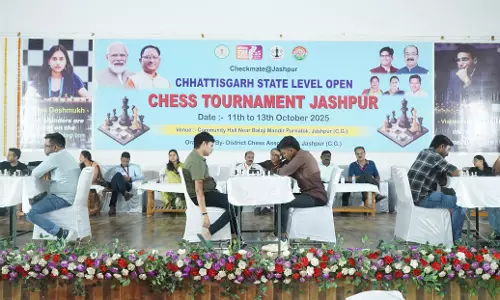 स्टेट लेवल ओपन चेस टूर्नामेंट का जशपुर में हुआ शुभारंभ स्टेट लेवल ओपन चेस टूर्नामेंट का जशपुर में हुआ शुभारंभ