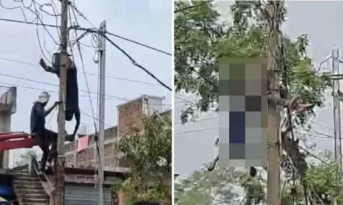 Jabalpur में पोल ​​शिफ्टिंग के दौरान मजदूर को लगा करंट