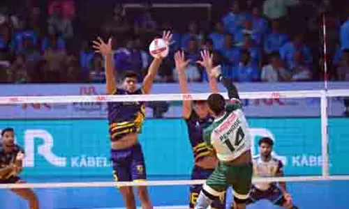 PVL 2025: बेंगलुरु टॉरपीडोज़ ने कोच्चि ब्लू स्पाइकर्स को हराया PVL 2025: बेंगलुरु टॉरपीडोज़ ने कोच्चि ब्लू स्पाइकर्स को हराया