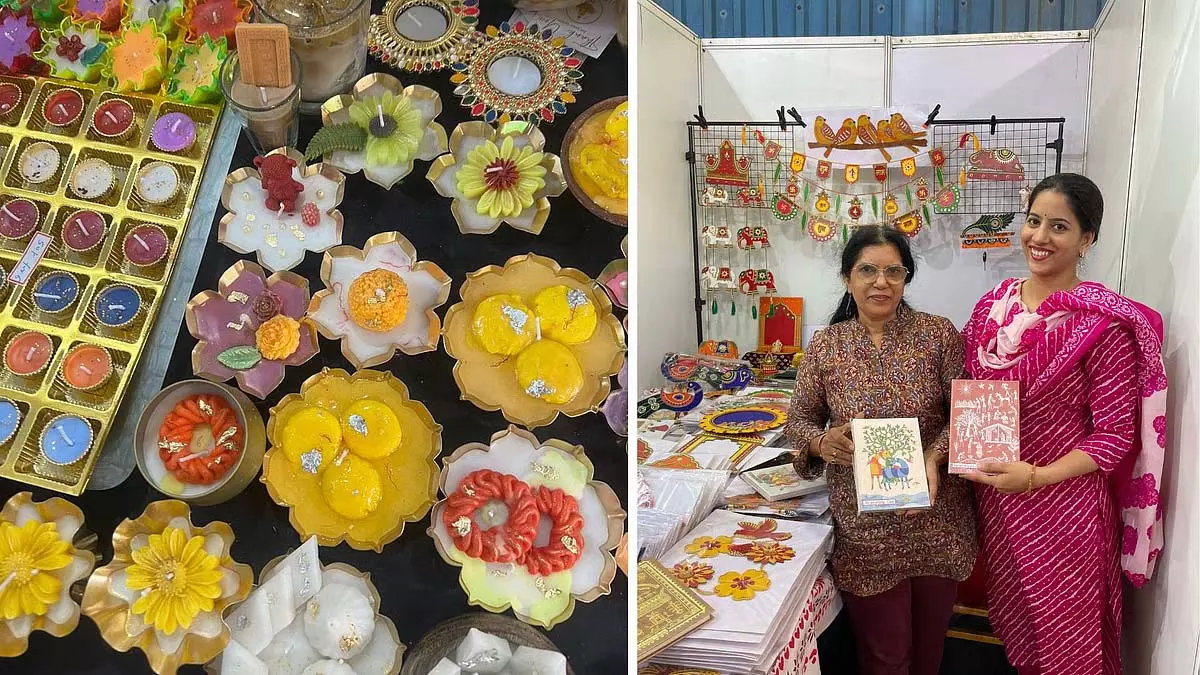 Indore : कलात्मक मोमबत्तियों और फ्यूजन सजावट से जगमगा रहा शहर Indore : कलात्मक मोमबत्तियों और फ्यूजन सजावट से जगमगा रहा शहर