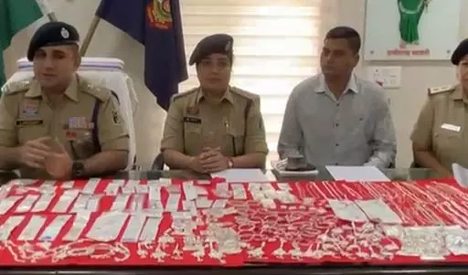 ज्वेलरी शॉप में चोरी, 6 लाख के जेवरात बरामद ज्वेलरी शॉप में चोरी, 6 लाख के जेवरात बरामद