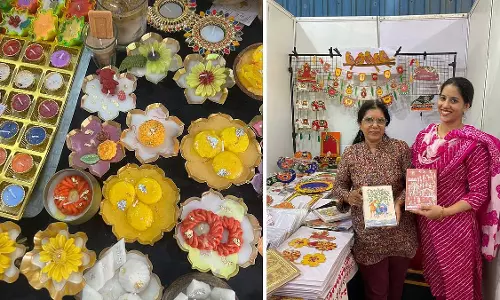 Indore : कलात्मक मोमबत्तियों और फ्यूजन सजावट से जगमगा रहा शहर