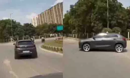 Greater Noida: बलेनो से स्टंट पर ₹57,500 का जुर्माना