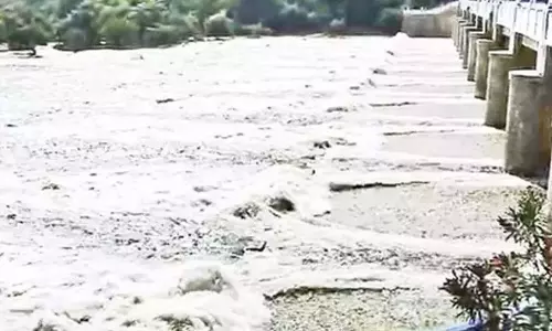 सथानुर बांध से छोड़ा गया पानी, बाढ़ की चेतावनी जारी