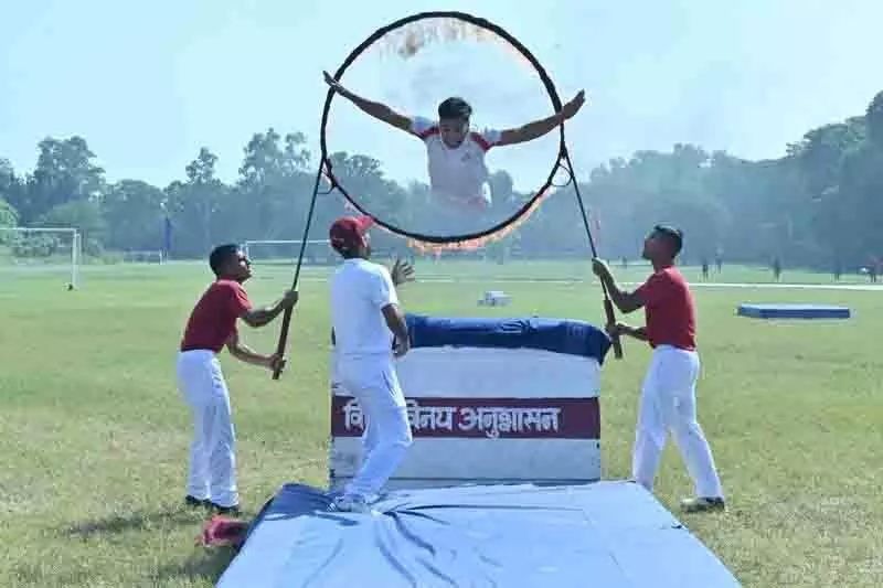 Kapurthala सैनिक स्कूल में 62वीं वार्षिक खेलकूद प्रतियोगिता मार्च पास्ट और भांगड़ा के साथ संपन्न Kapurthala सैनिक स्कूल में 62वीं वार्षिक खेलकूद प्रतियोगिता मार्च पास्ट और भांगड़ा के साथ संपन्न