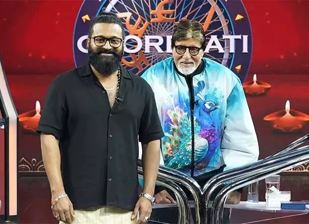 अमिताभ बच्चन ने ऋषभ शेट्टी के 83वें जन्मदिन पर KBC में उनकी मेजबानी की अमिताभ बच्चन ने ऋषभ शेट्टी के 83वें जन्मदिन पर KBC में उनकी मेजबानी की