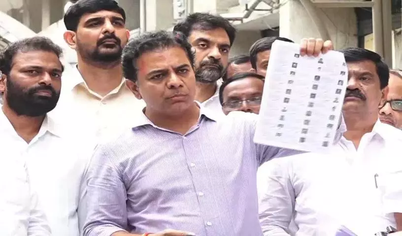 कांग्रेस चुराए गए वोटों से जुबली हिल्स जीतने की कोशिश कर रही है: KTR कांग्रेस चुराए गए वोटों से जुबली हिल्स जीतने की कोशिश कर रही है: KTR