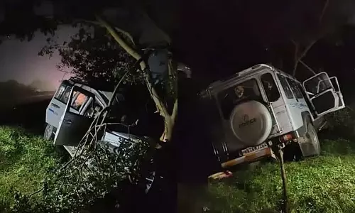 क्रूजर पेड़ से टकराया; गडग निवासी मां-बेटे की मौके पर ही मौत