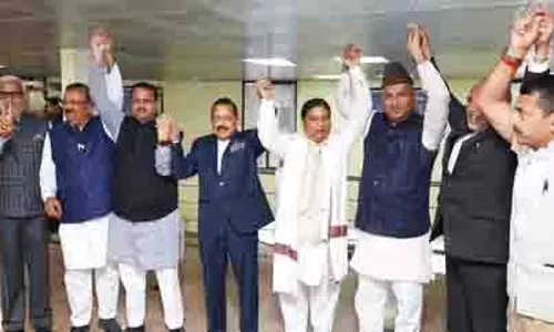J&K से तीन राज्यसभा सीटों के लिए भाजपा उम्मीदवारों ने नामांकन दाखिल किया