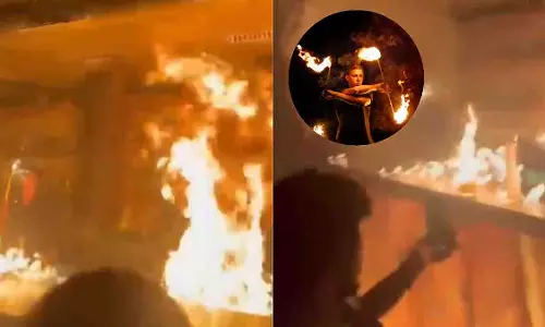 Dehradun क्लब में फ्लेम शो के दौरान भीषण आग लगी