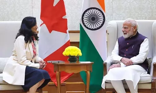 कनाडा के विदेश मंत्री ने प्रधानमंत्री मोदी से मुलाकात की