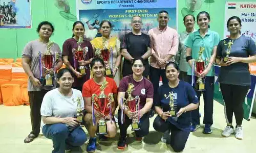 Ruchi ने 30+ वर्ग में बैडमिंटन में स्वर्ण पदक जीता