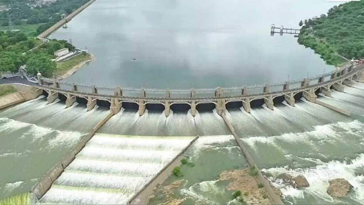 Tamil Nadu : मेट्टूर बांध की जल स्थिति Tamil Nadu : मेट्टूर बांध की जल स्थिति