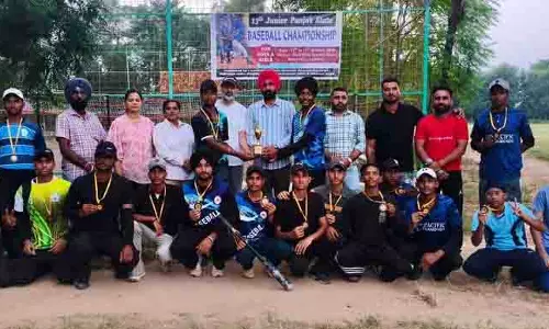 Ludhiana के लड़कों ने राज्य बेसबॉल चैंपियनशिप में तीसरा स्थान हासिल किया