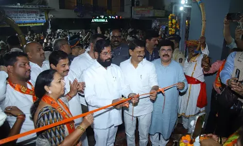डिप्टी CM एकनाथ शिंदे ने माघठाणे में कई विकास कार्यों का उद्घाटन किया