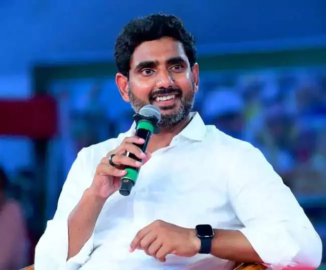 Andhra : मंत्री नारा लोकेश ने मंगलगिरी में हिताची शोरूम का उद्घाटन किया Andhra : मंत्री नारा लोकेश ने मंगलगिरी में हिताची शोरूम का उद्घाटन किया