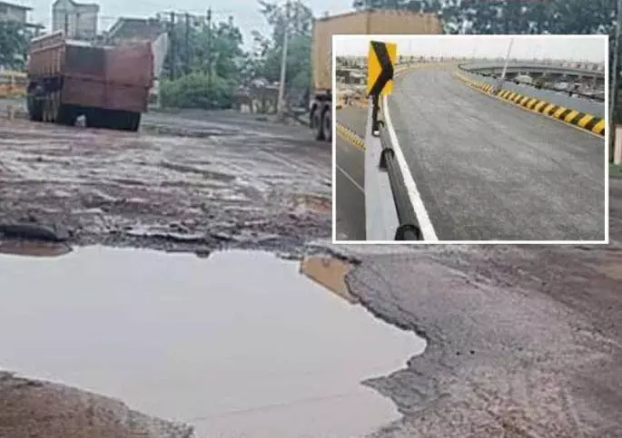Bhandara-Balaghat हाईवे पर तीन साल से नहीं सुधरे गड्ढे Bhandara-Balaghat हाईवे पर तीन साल से नहीं सुधरे गड्ढे