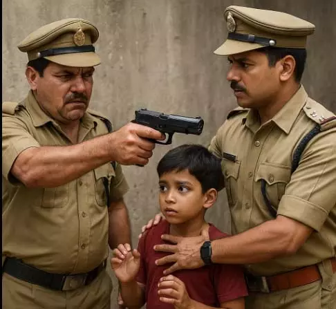 शराबी पुलिसकर्मी ने मासूम पर तानी बंदूक, SP ने लिया एक्शन शराबी पुलिसकर्मी ने मासूम पर तानी बंदूक, SP ने लिया एक्शन