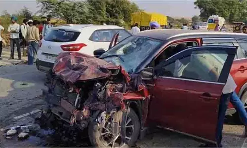 Punjab:भयानक हादसा  कारों के उड़े परखच्चे, 3 की मौ/त