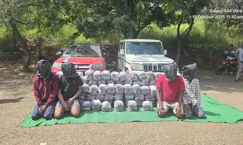 Sangareddy police ने 1.3 करोड़ रुपये मूल्य का 260 किलोग्राम गांजा जब्त किया