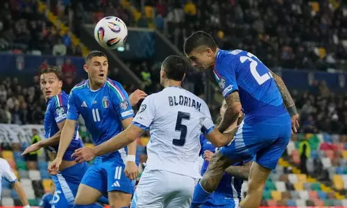 कड़े सुरक्षा बंदोबस्त के बीच इटली ने इज़राइल को World Cup क्वालिफ़ायर में 3-0 से हराया