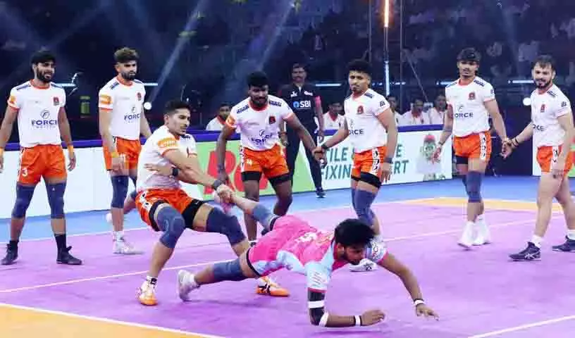 Puneri Paltan ने जयपुर पिंक पैंथर्स को हराकर पीकेएल 12 में सीजन की सबसे बड़ी जीत दर्ज की Puneri Paltan ने जयपुर पिंक पैंथर्स को हराकर पीकेएल 12 में सीजन की सबसे बड़ी जीत दर्ज की