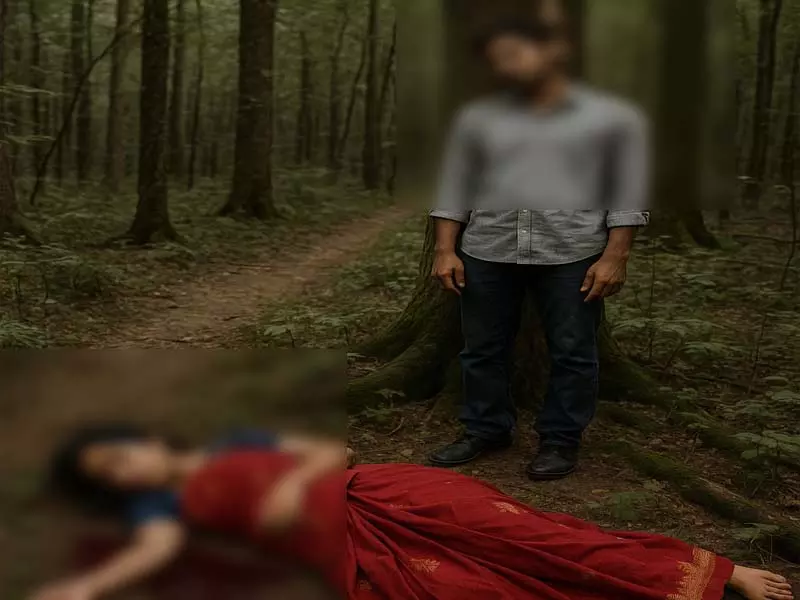 पति ने पत्नी की हत्या के बाद, जंगल में लगाई फांसी पति ने पत्नी की हत्या के बाद, जंगल में लगाई फांसी