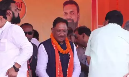 तारापुर में CM साय ने नामांकन सभा को किया संबोधित तारापुर में CM साय ने नामांकन सभा को किया संबोधित