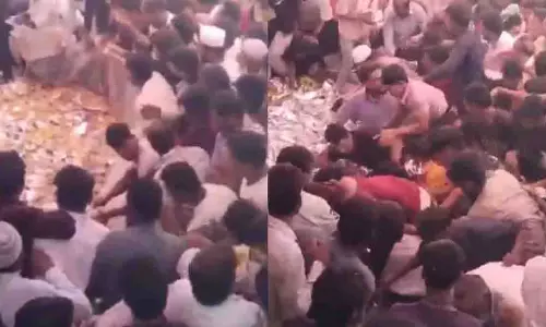 AIMIM उम्मीदवार के नामांकन समारोह में बिरयानी लूट की घटना वायरल