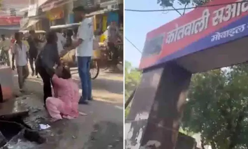 Lucknow में महिला पर हमला, बाल पकड़कर सड़क पर घसीटा