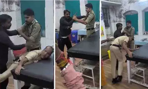अस्पताल में हंगामा, युवक ने पुलिसकर्मी को मारा और डॉक्टर को गालियां दीं