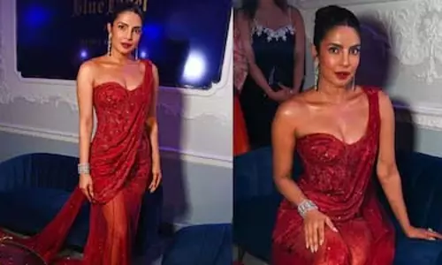 Priyanka Chopra ने लाल गाउन में जलाया दिवाली बॉल का जलवा, फेस्टिव ग्लैमर से किया समां Priyanka Chopra ने लाल गाउन में जलाया दिवाली बॉल का जलवा, फेस्टिव ग्लैमर से किया समां