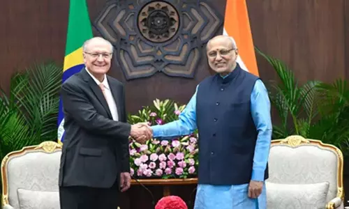 उपराष्ट्रपति CP राधाकृष्णन ने ब्राजील के उपराष्ट्रपति Geraldo Alckmin से की बैठक