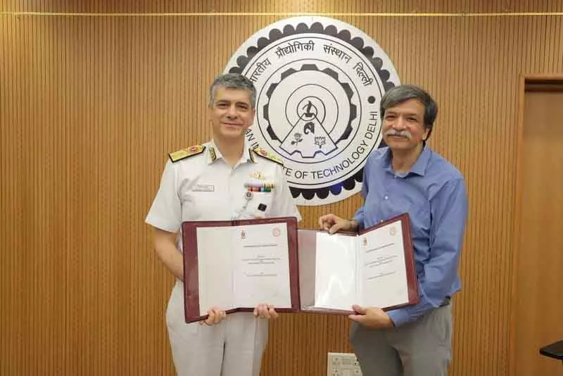 IIT Delhi और नौसेना ने युद्धपोत डिजाइन में सहयोग के लिए समझौता किया IIT Delhi और नौसेना ने युद्धपोत डिजाइन में सहयोग के लिए समझौता किया