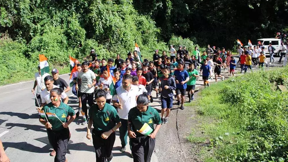 Assam राइफल्स ने ‘फिट इंडिया फ्रीडम रन 6.0’ का आयोजन किया Assam राइफल्स ने ‘फिट इंडिया फ्रीडम रन 6.0’ का आयोजन किया