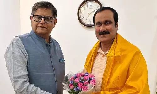 BJP चुनाव प्रभारी अंबुमणि के साथ बैठक