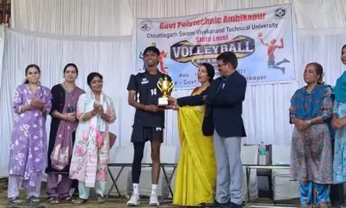 CSVTU वॉलीबॉल में दुर्ग जोन रहा अव्वल