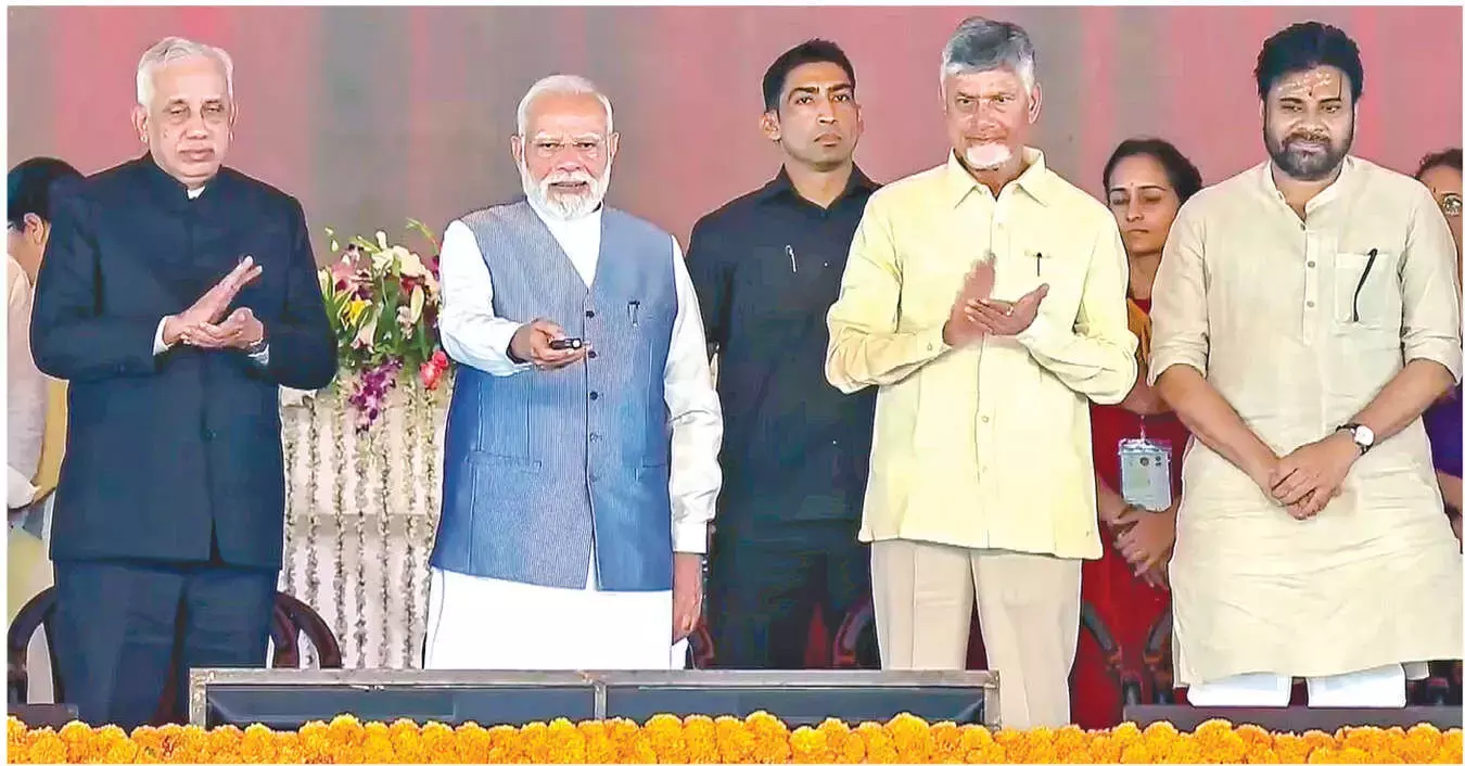 Andhra: नायडू ने प्रधानमंत्री मोदी के सुधारों को परिवर्तनकारी बताया