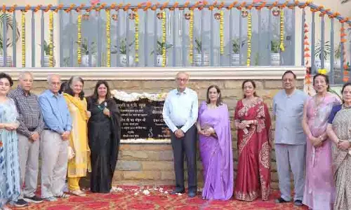 संस्कृति KMV ने मनाया स्थापना दिवस, सीनियर सेकेंडरी टेक ब्लॉक का शुभारंभ