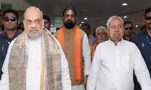 Patna: एनडीए सीट बंटवारे पर अमित शाह और नीतीश कुमार की बैठक
