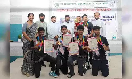 Hyderabad: सेंट जोसेफ ओयू अंतर-कॉलेज टेबल टेनिस चैंपियनशिप में चैंपियन बना