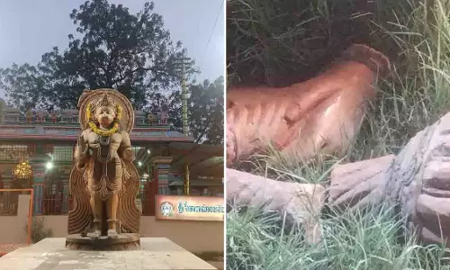 Telangana: रामपल्ली में हनुमान जी की मूर्ति तोड़ी गई, पुलिस जांच में जुटी
