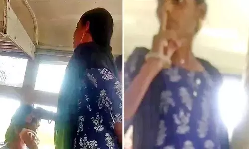 महिला ने RTC बस में हंगामा किया, ड्राइवर से बहस की