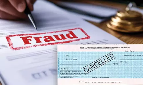 नया घोटाला: Cancelled Check से 1.86 लाख टका गायब नया घोटाला: Cancelled Check से 1.86 लाख टका गायब