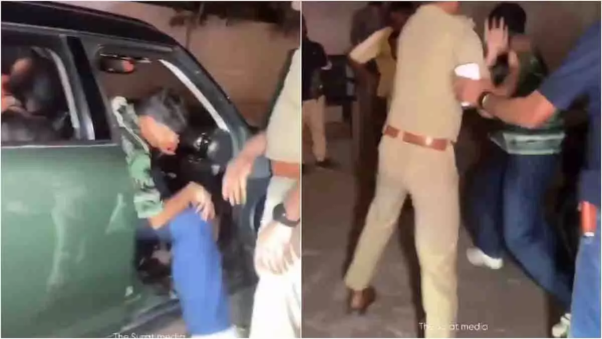Surat: शराब पार्टी पर पुलिस के छापे के बाद युवकों और पुलिस के बीच झड़प Surat: शराब पार्टी पर पुलिस के छापे के बाद युवकों और पुलिस के बीच झड़प